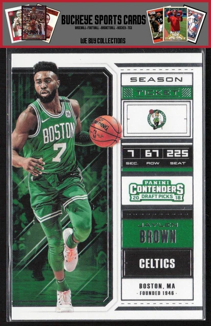 2018  Panini Contenders Draft Picks - Season Ticket Jaylen Brown #22
