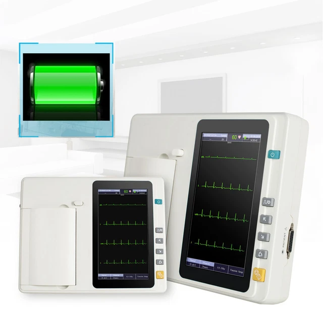 7’’ Touch 6 Channel Standard 12Leads  ECG/EKG Machine+interpretation Set Carejoy