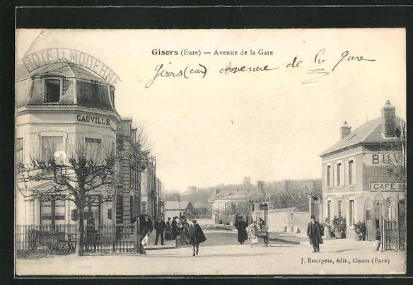 CPA Gisors, Avenue de la Gare 1916