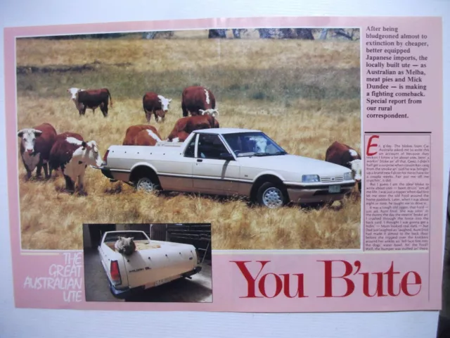 1987 Ford Xf Falcon The Great Australian Ute 6 Page Review Article