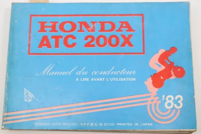 Manuale Utente per moto HONDA 200 ATC X 1982 Per 1983