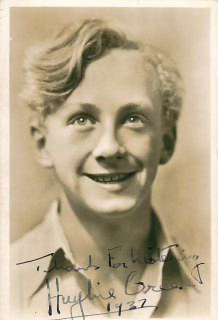 Vintage Signed Autograph Photo - Presenter - Hughie Green