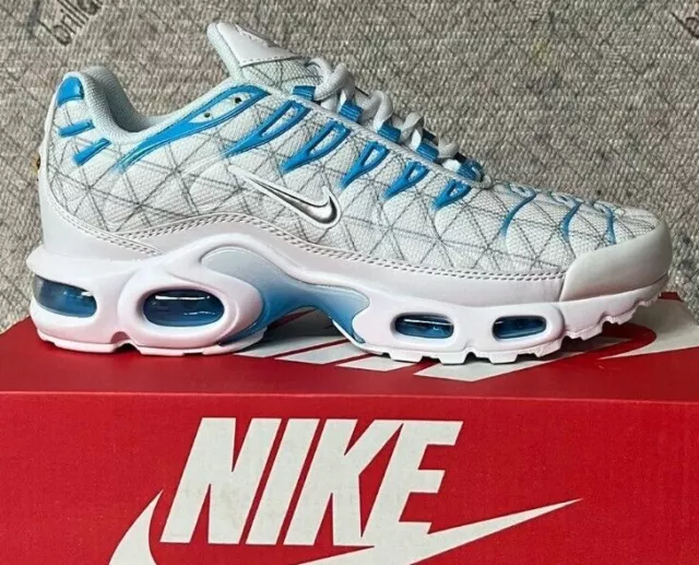 Nike Air Max Plus TN White/Blu Scarpe Uomo/Donna da Ginnastica