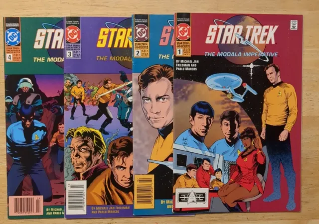 🖖 Star Trek: The Modala Imperative #1-4 Full Set -1991 DC Comics
