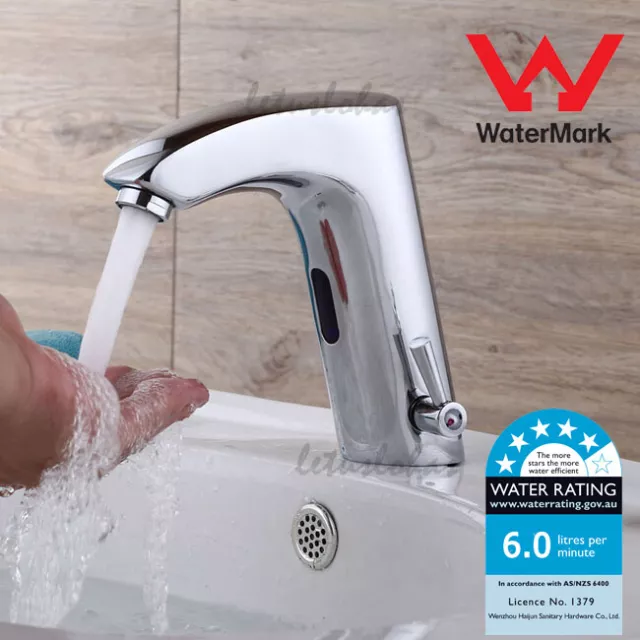 Bathroom Sink Automatic Sensor Control Tap Hands Free Public Water Mixer Faucet