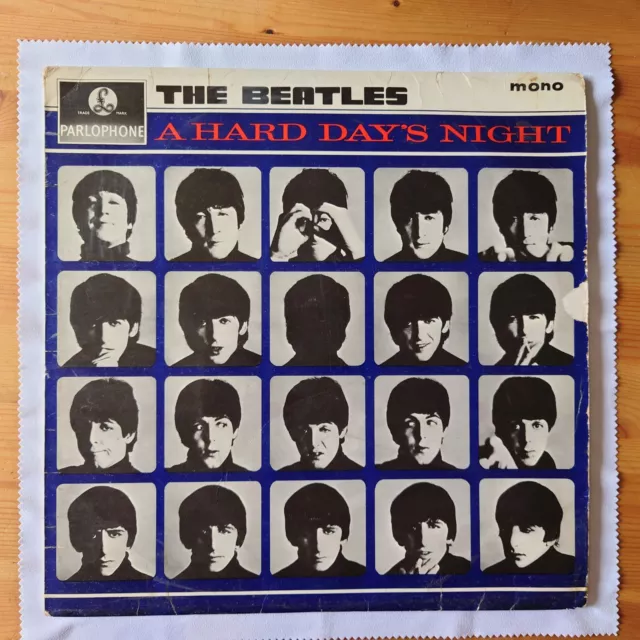 The Beatles A Hard Day's Night 1964 Vinyl LP Record 12" Mono XEX 481-3N
