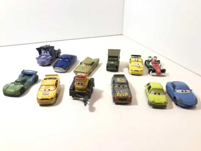 Disney Pixar Cars Lightning Mcqueen Bundle Mixed Characters Job Lot 12 Vehicles