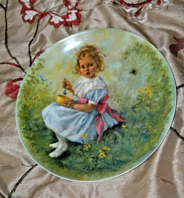 Little Miss Muffet Reco Limited Edition 1981 Mother Goose Series Collector Plate