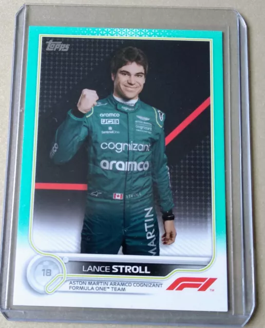 2022 Topps Formula 1 F1 Flagship Lance Stroll Aqua /199