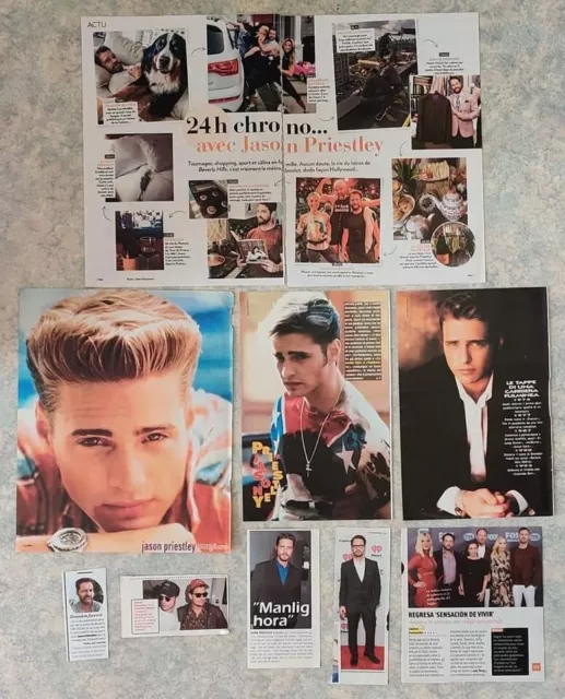 🌟 JASON PRIESTLEY LUKE PERRY clippings collection magazines BEVERLY HILLS 90210