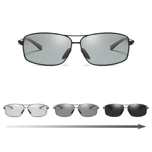 Occhiali Da Guida Notturna Polarizzati SODQW | UV400 | Lenti Gialle | Metallo Ultra Leggero | Unisex - Foto 5