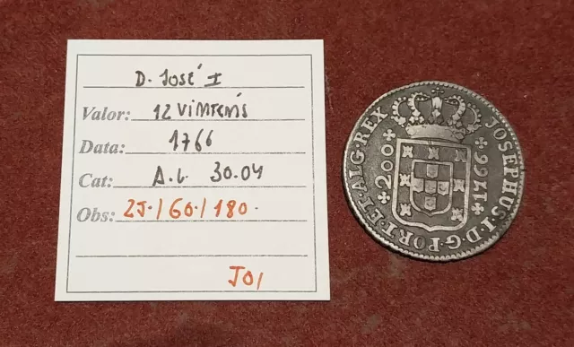 portugal 12 vintens - 240 reis 1766 D.Jose I - very good condition