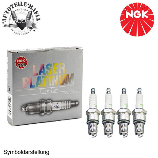 NGK Zündkerzen 4x für Audi A3 Skoda Octavia VW Golf Passat Touran