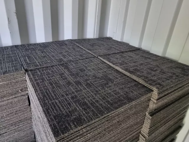1100 x GREY MILLIKEN NORDIC STORIES TECTONIC 50x50cm CARPET TILES £1.50+VAT EACH