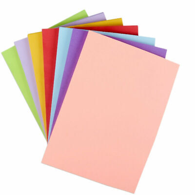 100x papel artesanal papel de arcilla A4 cartón manualidades origami colorido 20 colores papel 70 g