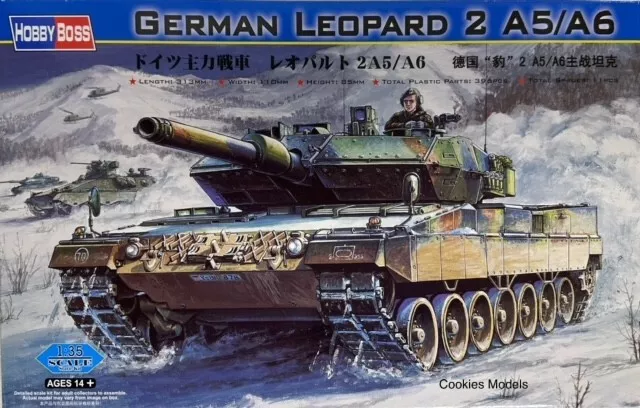 Hobbyboss German Leopard 2 A5/A6 1/35 Scale Model Kit 82402