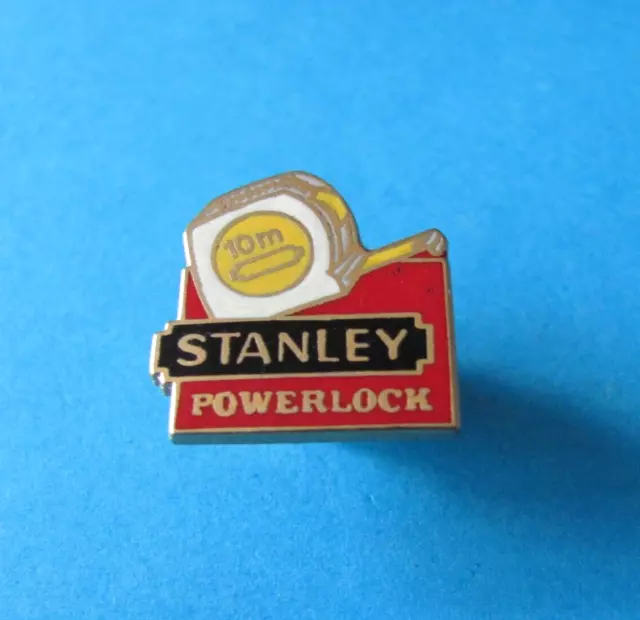 STANLEY Tools Pin badge. Tool, Power Lock Tape Measure.