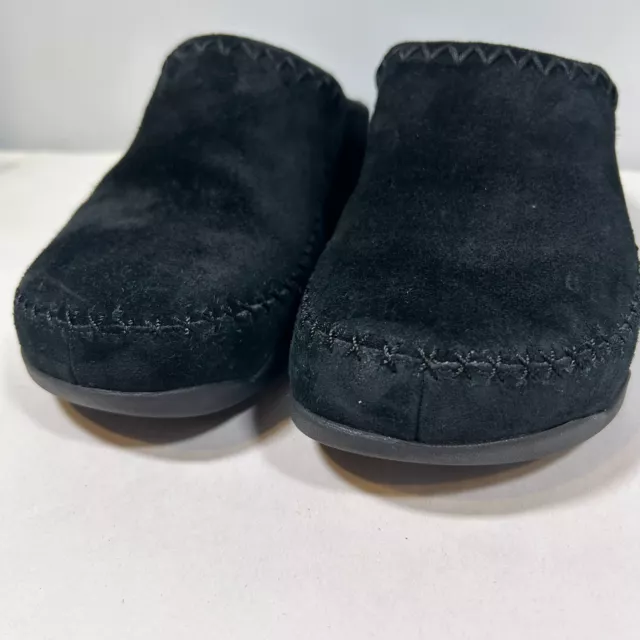 FitFlop Gogh Moc Makizin Slip On Mule Shoes Womens 6 Black 3