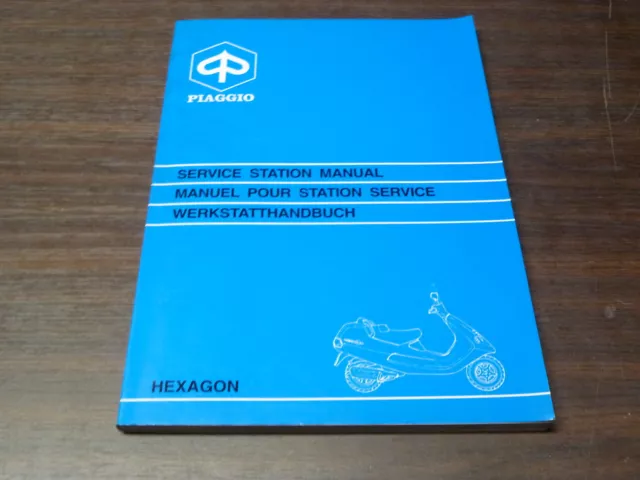 Manuel Revue Technique D Atelier Piaggio Hexagon 125 150 1994 -> Service Manual