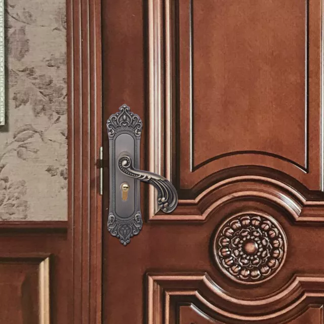 Entry  Lever Door Lock Full Set  Aluminium Alloy Home Handle Knob Lockset & Key