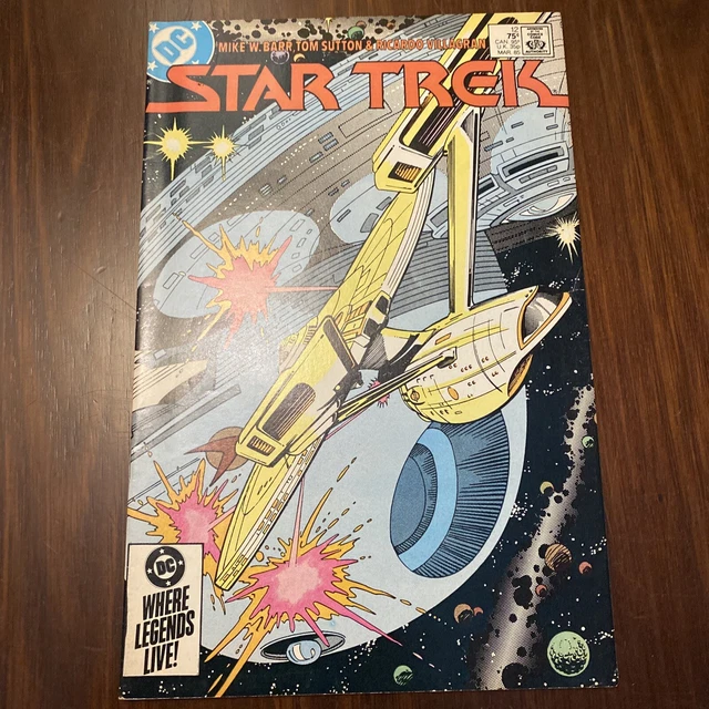 ** Star Trek #12 ** Capt Kirk & Spock !! Copper Age DC Comics 1985 … FN/VF (7.0)