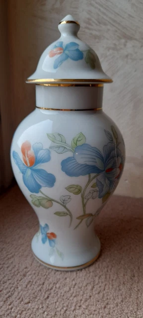 Vase Décoratif LAQUE LINE Pièce Unique – Verre Soufflé Main, Rouge Et Or, Art Nouveau