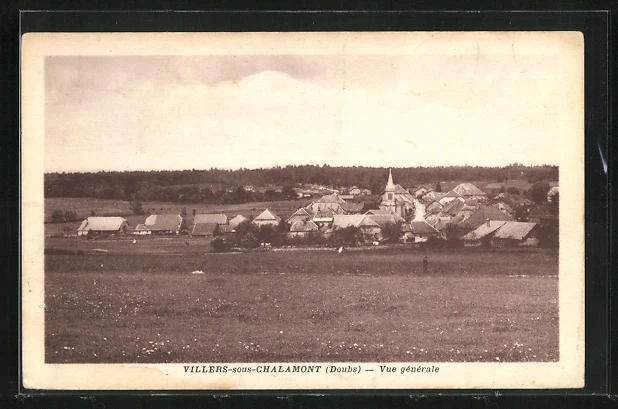 CPA Villers-sous-Chalamont, Vue générale