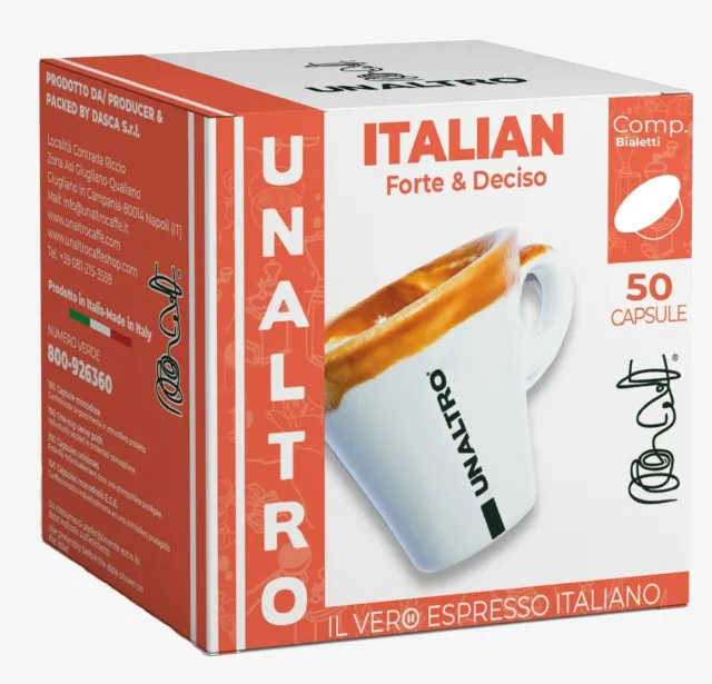 50 CAPSULE CAFFÈ ITALIAN compatibili macchine BIALETTI GIOIA-BREAK EUR  17,00 - PicClick IT