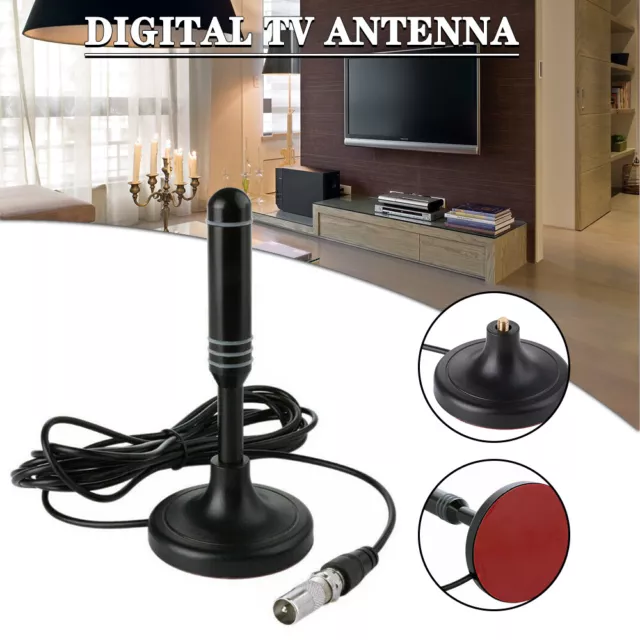 ANTENA RECEPTOR TV DIGITAL TERRESTRE DVB-T PORTATIL 30DB VHF UHF EXTERIOR  TDT