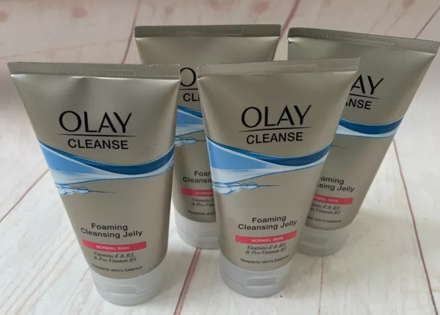 Olay Cleanse Foaming Skin Cleansing Jelly Normal Skin 4 x 150ml