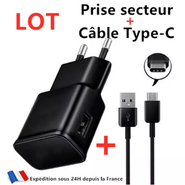 Chargeur Secteur + Câble USB TYPE-C Redmi Note 7/8/Pro Mi 8 Mi 9/Lite/9T Mi A3
