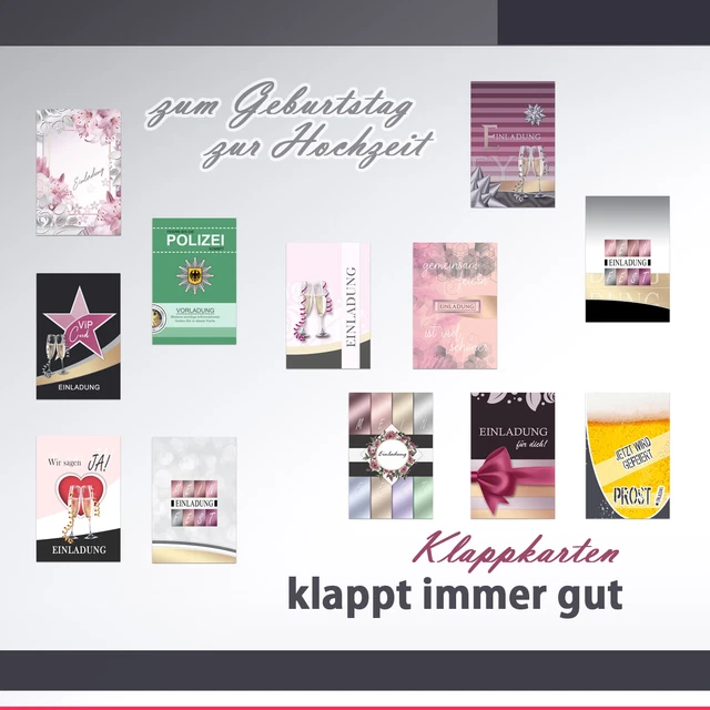 Einladungskarten-Set „Astronaut“ – 10 Karten Mit Aufklebern & Kratzaufklebern, Personalisierbar, Französisches Design