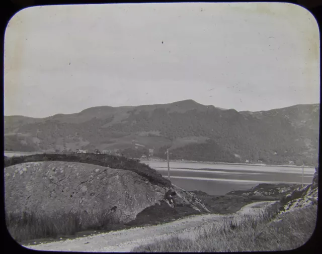 Glas Magic Laterne Rutsche ANSICHT AUF LOCH LEVEN NR. 1 C1890 FOTO SCHOTTLAND