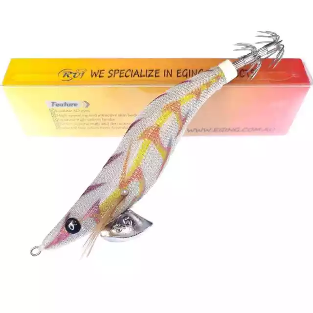 RUI Squid Jig R Series R08 UV Cloth Blue 490 Glow Size 2.5 EGING Fishing Lure