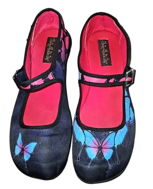 Hot Chocolate Design Shoes Chocolaticas Womens Size 8 / 38 Butterflies