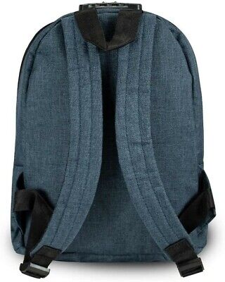 Skunk MINI Backpack Smell and Odor Proof w/ Combo Lock - Blue Navy Denim 3