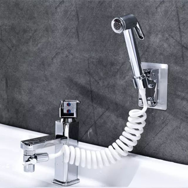 Grifo pulverizador de baño premium con manguera base y válvula de calidad superior