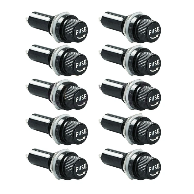 10 pièces supports de fusible terminal de soudure pour fusibles en verre 5 x 20