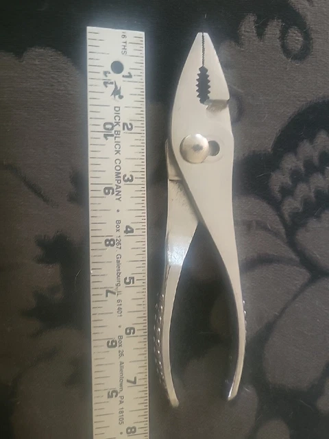RARE Vintage Snap On Tools #47 - 7.5"  Slip Joint Pliers USA