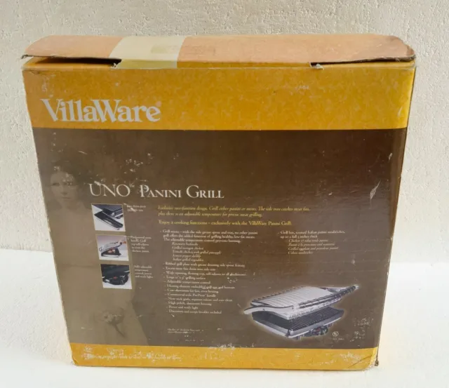 Villaware Model 2160 Uno Panini Grill Press Sandwich Maker Tested!