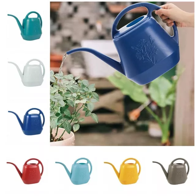 Long Spout Watering Can 4L Garden Water Plastic Tool Plant Flower Pot Watering♪