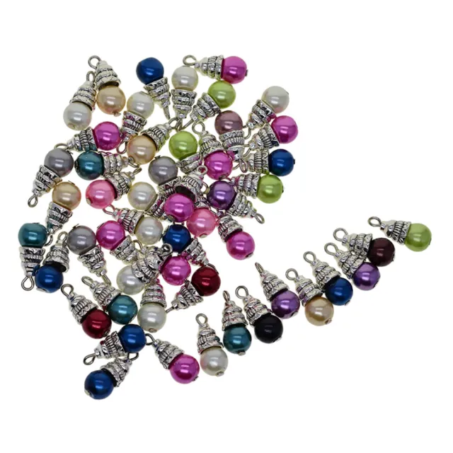 50 Stücke Glas Perle Anhänger Modell Charm Anhänger für DIY Handwerk Schmuck