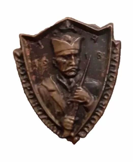 RARE WW1 Serbia Volunteer Pin Badge Kingdom Yugoslavia Cockade antique WWI 1914