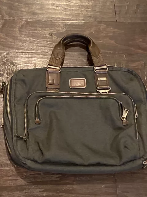 TUMI Alpha Bravo Yuma Anthracite Messenger Briefcase  22631ATH2