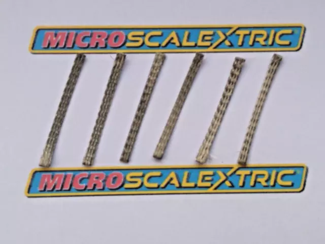 Genuine Scalextric Braids / Brushes /Pick Ups for Micro Scalextric 1:64 Cars x 6