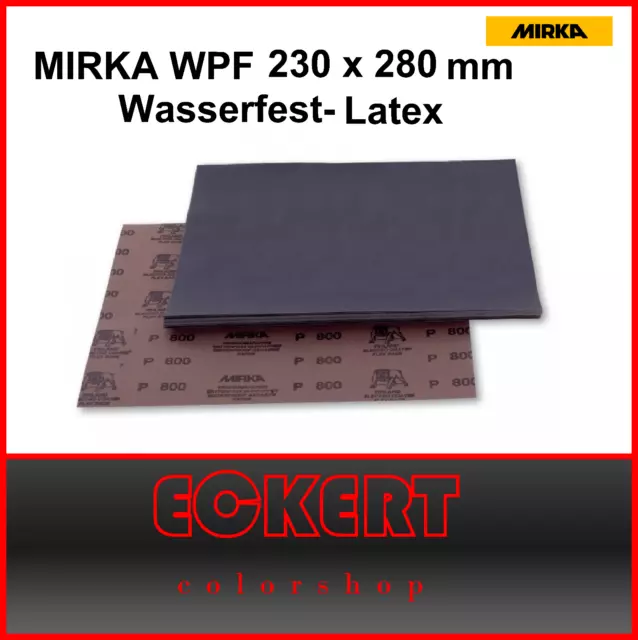 Mirka WPF Nassschleifpapie Wasserfest Latex 230x280mm P1000 50 St/Pk  2110105092