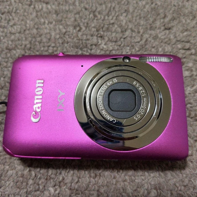 CANON IXY 210F Cámara Digital Compacta Rosa 4x Zoom Lente Modelo