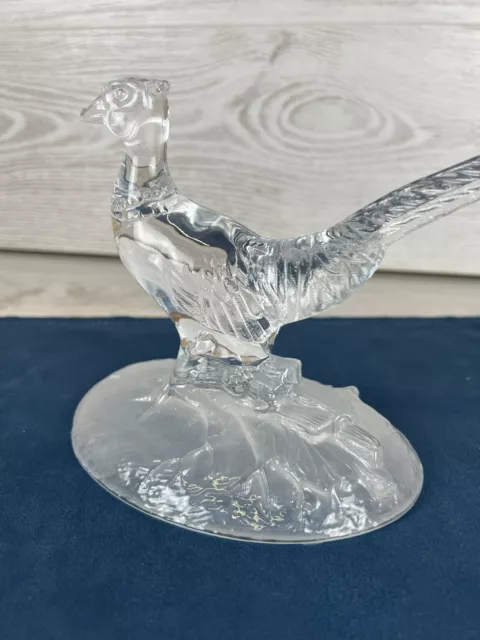 🦅 Figurines animaux en CRISTAL d'ARQUES Faisant Oiseau En Verre Décoration 3