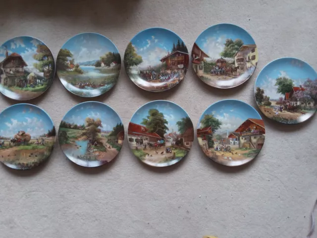 Seltmann Weiden "Village Life" By Christian Luckel Ltd Edition Plates x 9