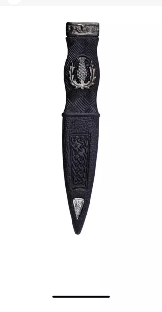 Kilt Highlandwear Sicurezza Sgian Dubh Manichino Montaggio Cardo In Peltro Design Antico